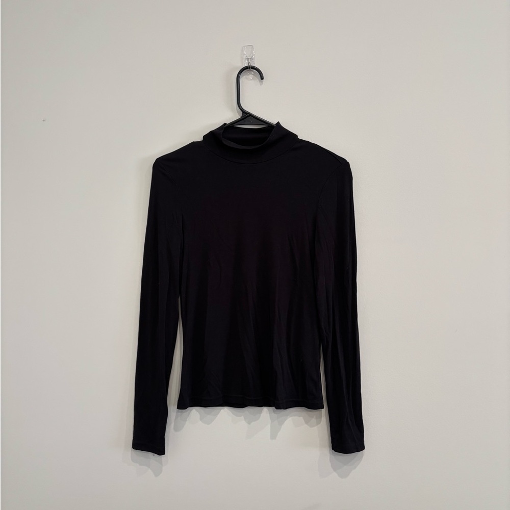 SHEIN Black Fitted Long Sleeve Turtleneck